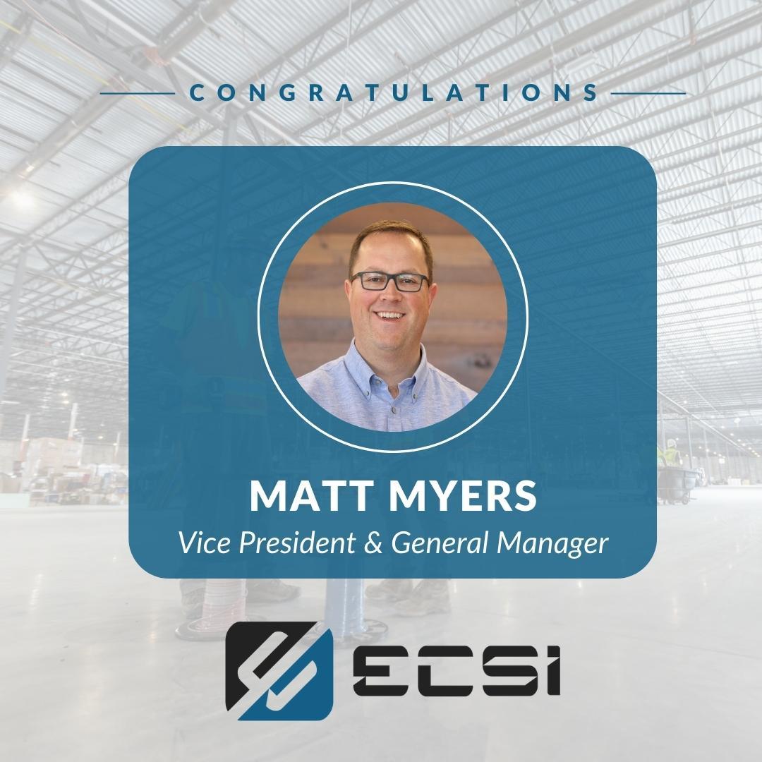 Matt Myers promoted to VP of ESCI Low Voltage Solutions